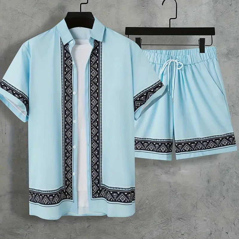 Keanu - Traje Estampado Hawaiano