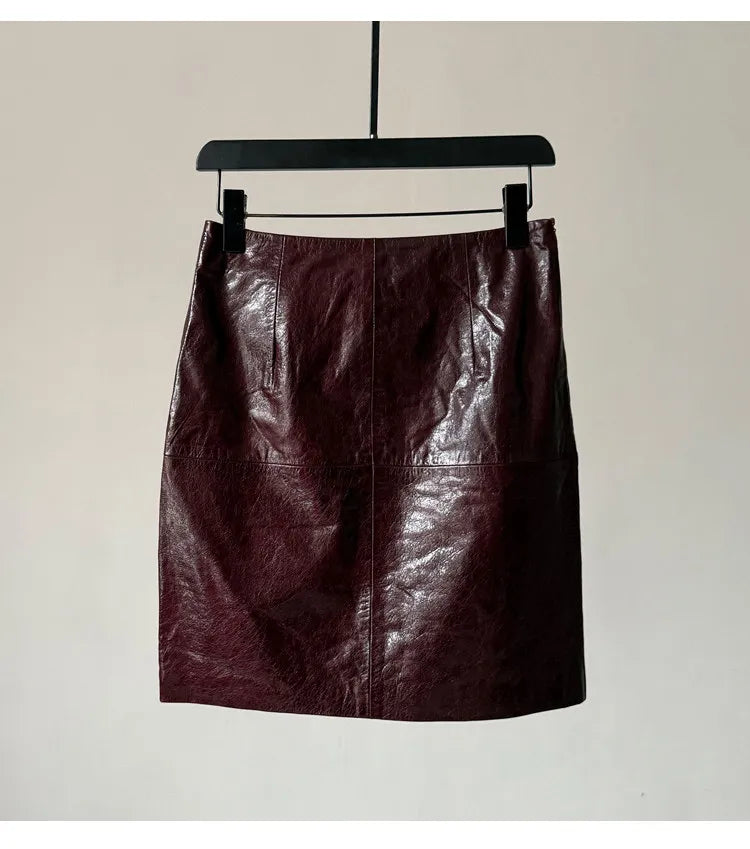 Zara - Minirock aus echtem Leder