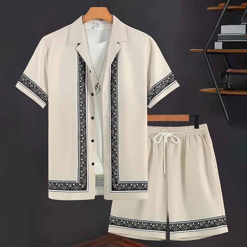 Keanu - Traje Estampado Hawaiano
