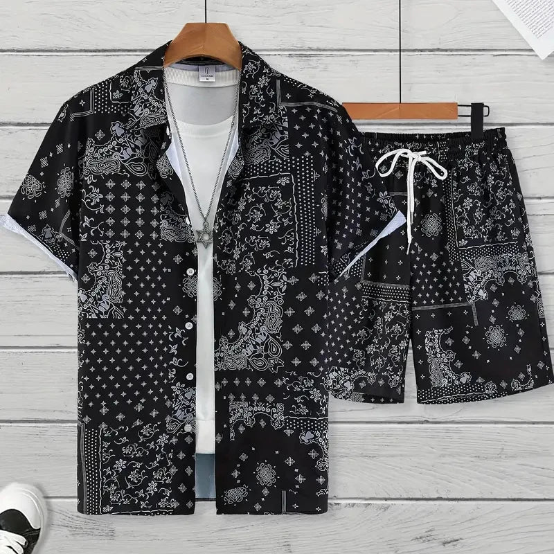 Keanu - Traje Estampado Hawaiano