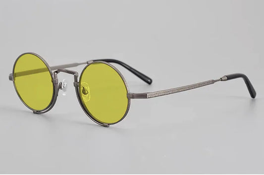 Orion – Polarisierte Sonnenbrille, rund, Vintage-Titan