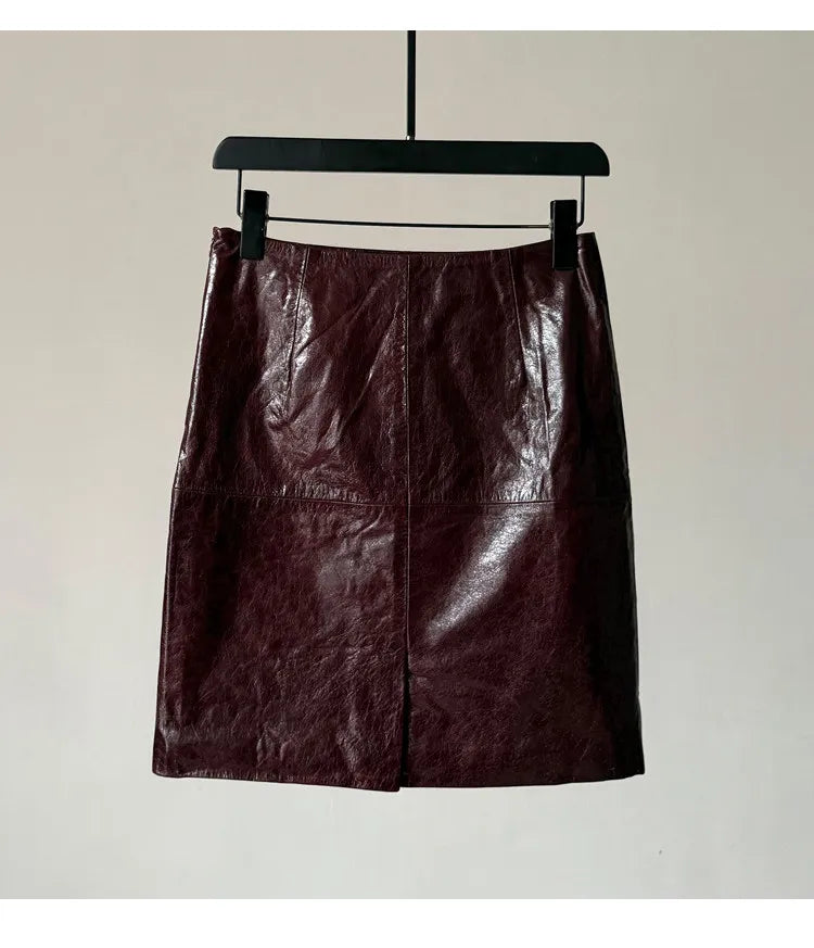 Zara - Minirock aus echtem Leder