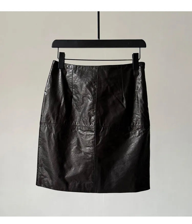 Zara - Minirock aus echtem Leder
