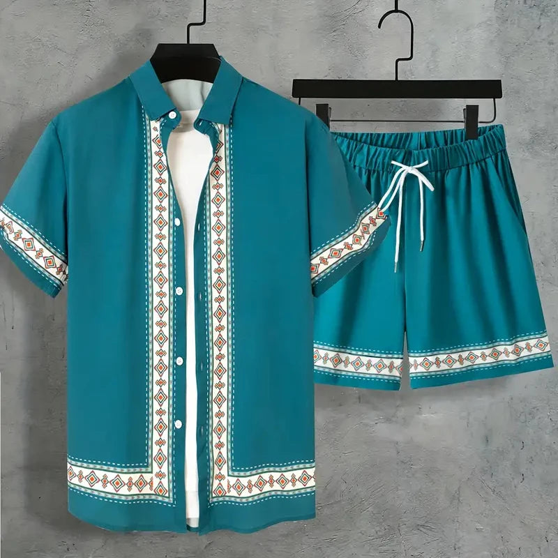 Keanu - Traje Estampado Hawaiano