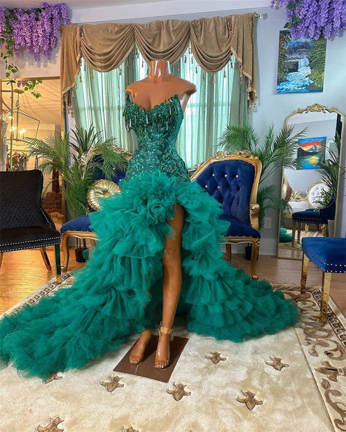 Valeria - Vestido de Fiesta de Sirena con Lentejuelas Brillantes