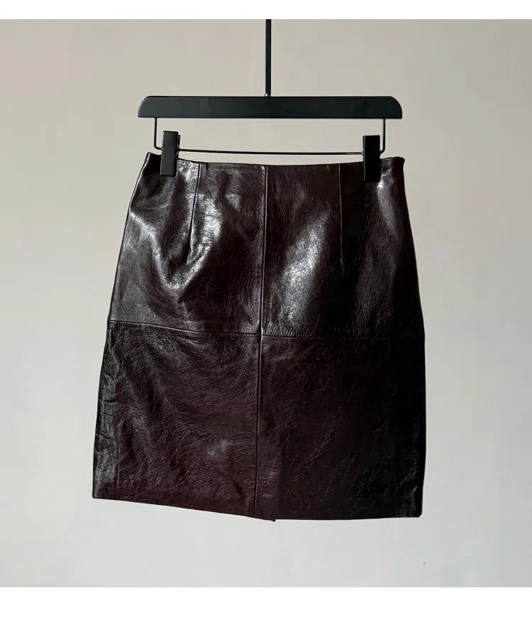 Zara - Minirock aus echtem Leder