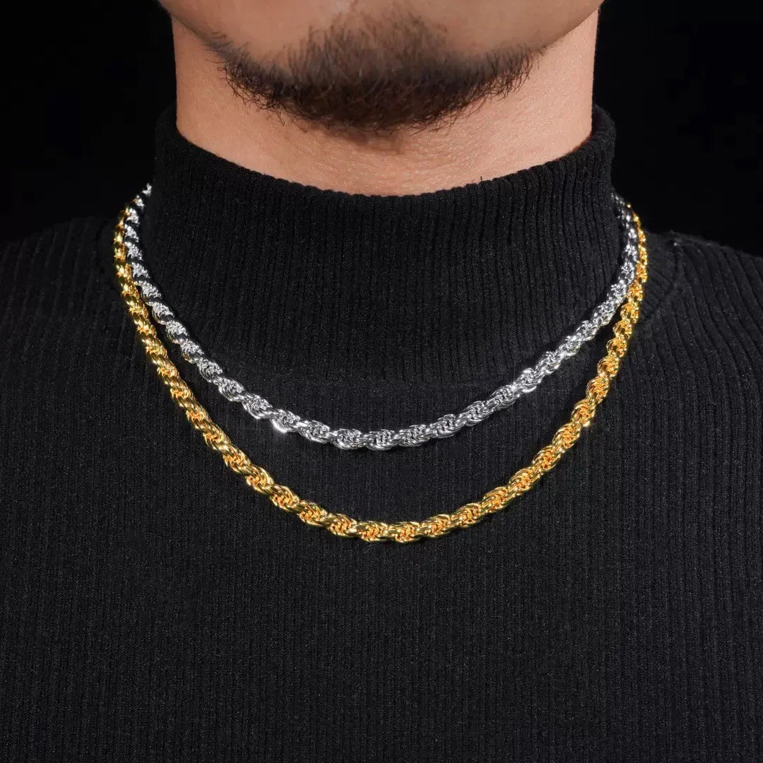 Iced - Hip Hop Moissanit Halskette Edelstahl