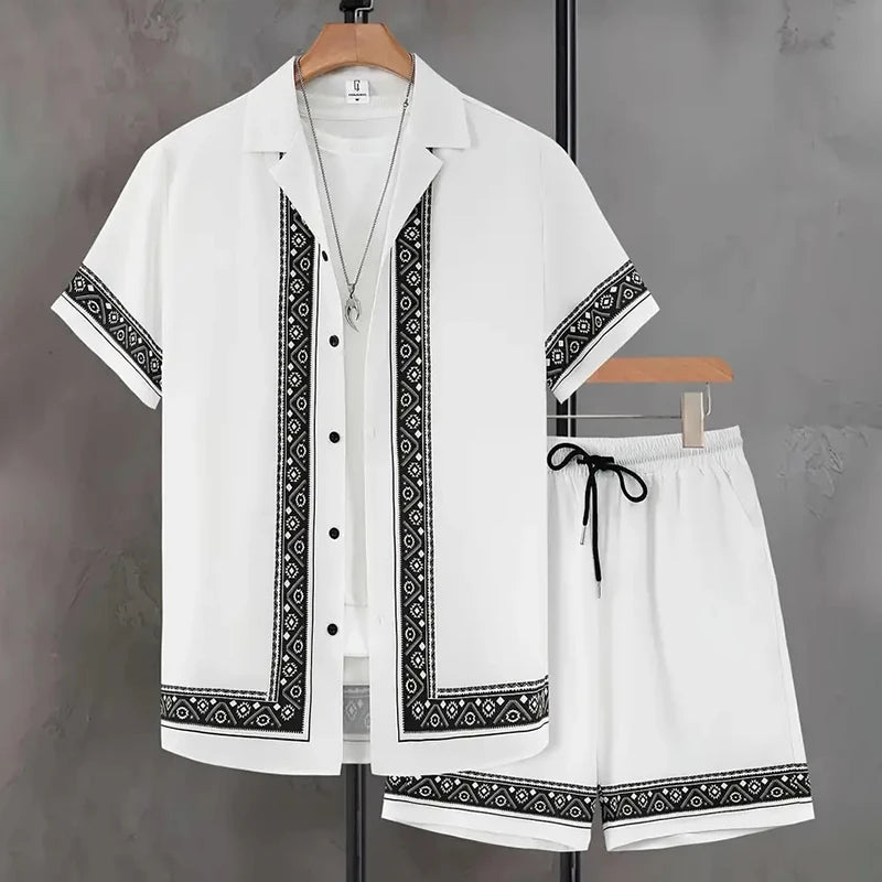 Keanu - Traje Estampado Hawaiano