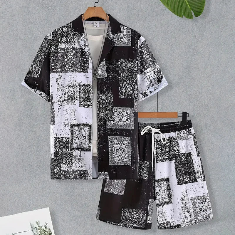 Keanu - Traje Estampado Hawaiano