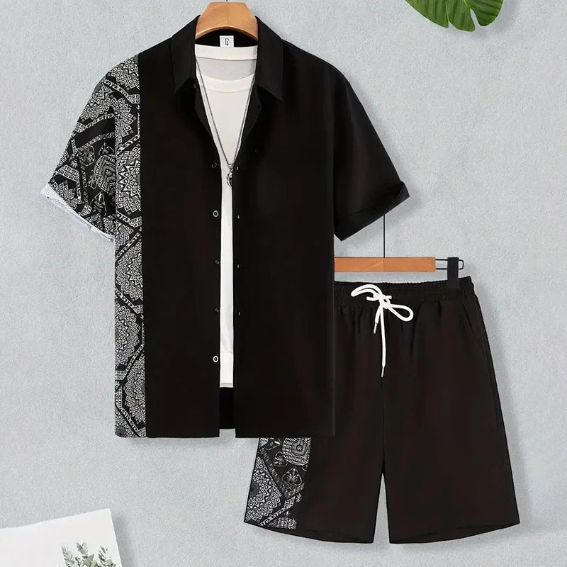 Keanu - Traje Estampado Hawaiano