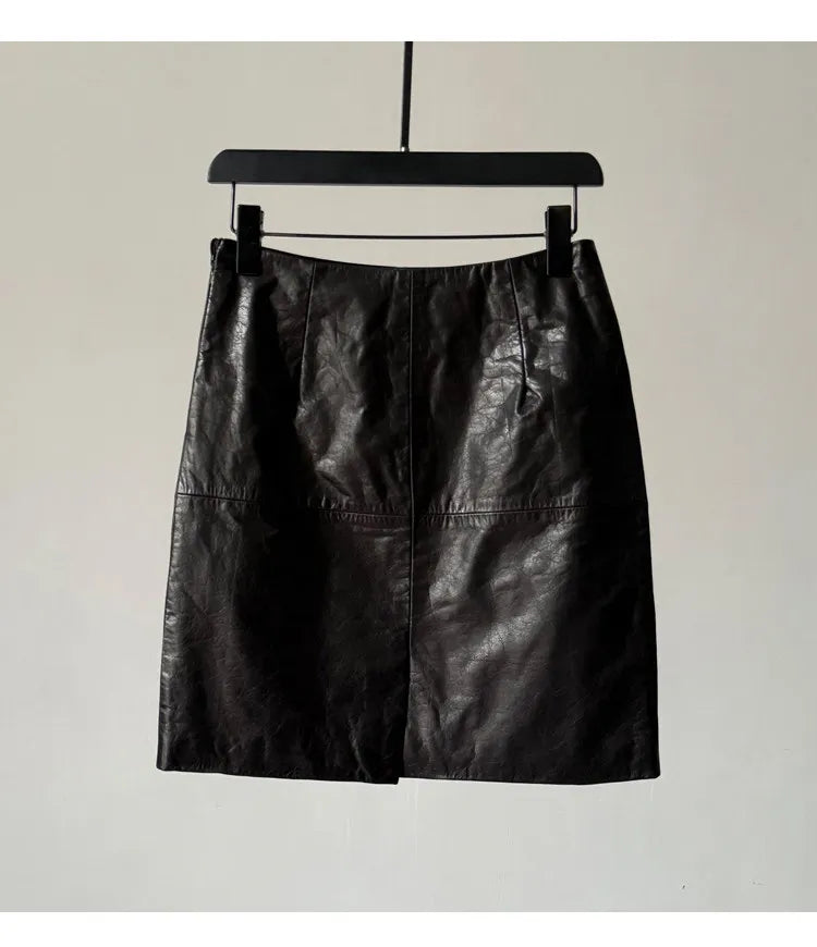 Zara - Minirock aus echtem Leder