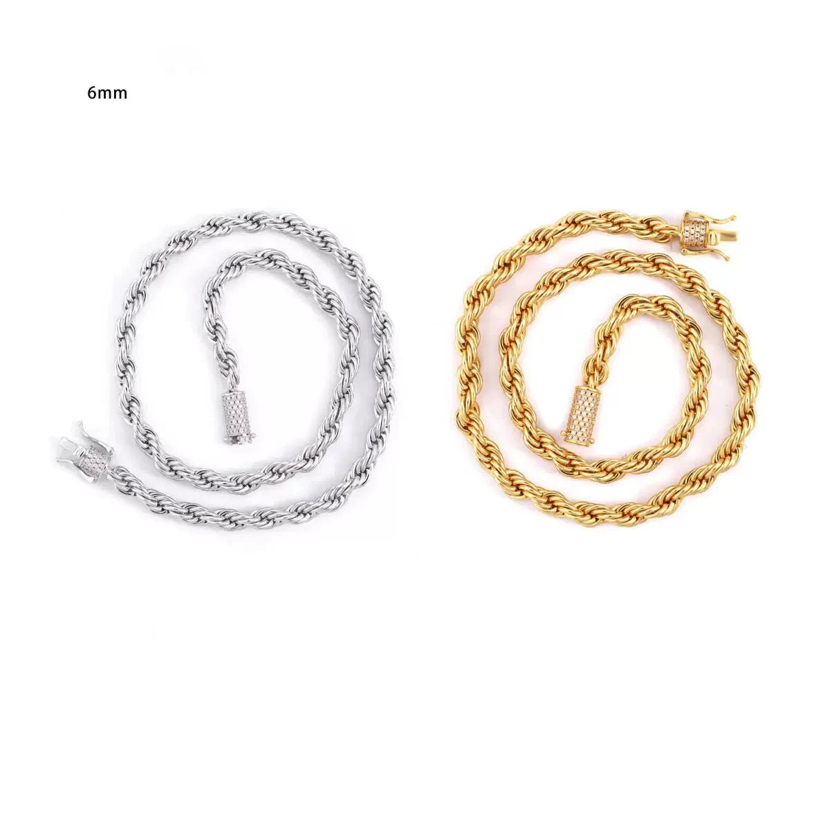 Iced - Hip Hop Moissanit Halskette Edelstahl