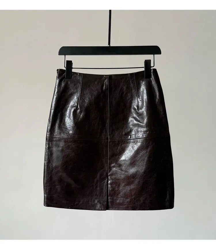 Zara - Minirock aus echtem Leder